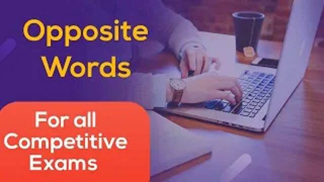 Opposite Word in English Quiz on Opposite Words