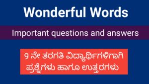 The Wonderful Words poem questions and answers