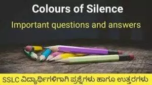 Colours of Silence question and answer