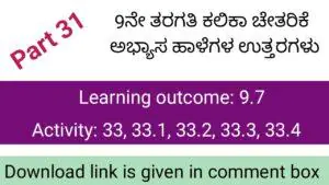 Kalika Chetarike activity 31 for 9th class