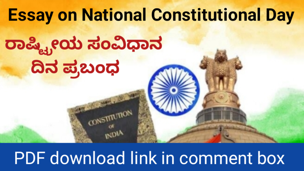 Essay on National Constitution Day