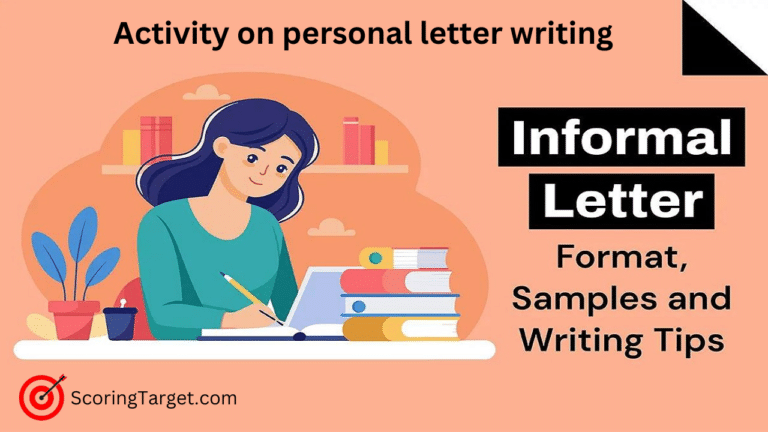 Activity on personal letter writing Activity on personal letter writing