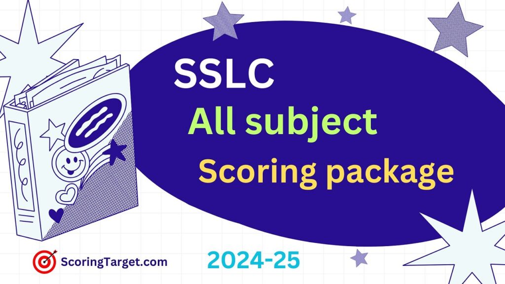 SSLC all subject scoring package 2025