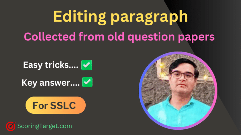 Editing paragraph from old question papers Editing paragraph from old question papers