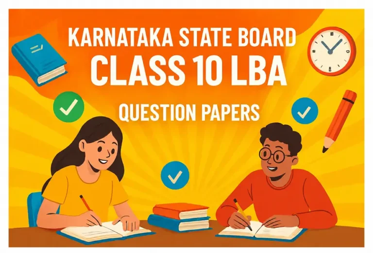 10th LBA Question papers with Key Answers