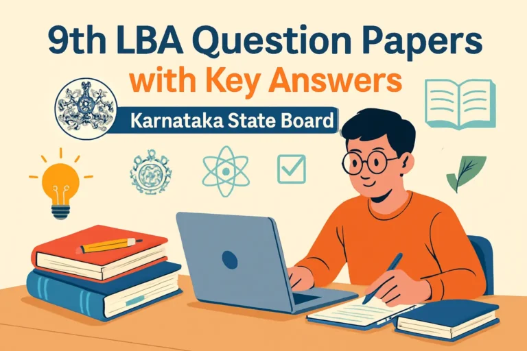 9th LBA Question papers with Key Answers