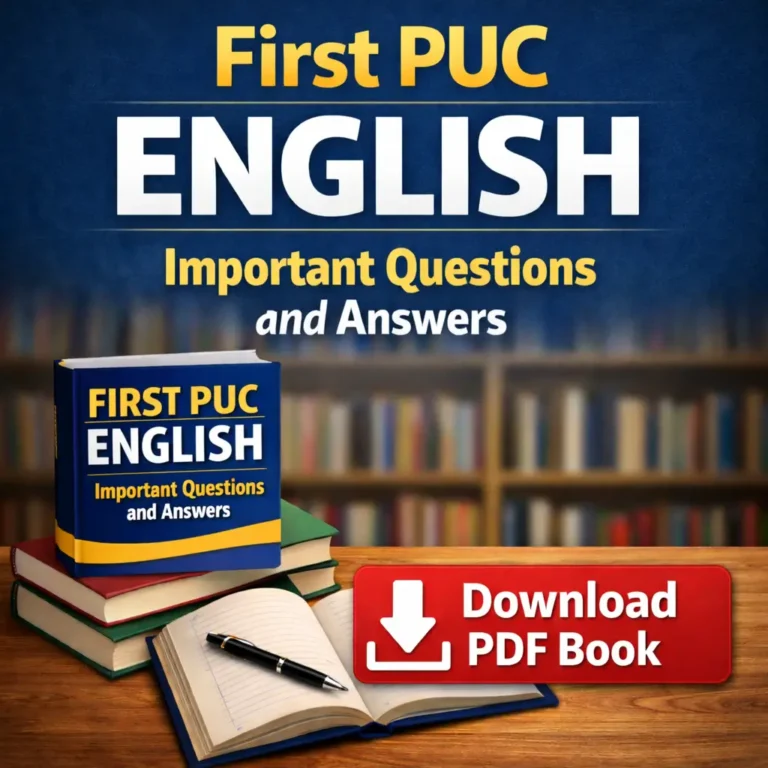 First PUC English Notes