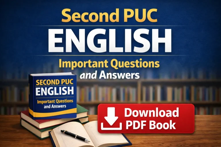Second PUC English Notes PDF Download Second PUC English Notes PDF Download