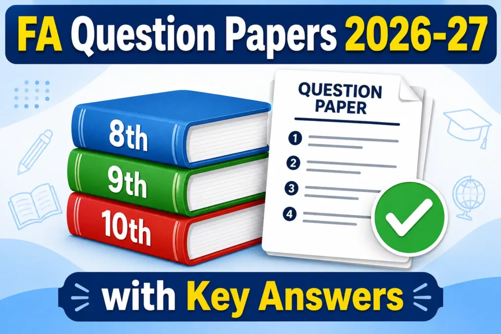 Karnataka FA English Papers 2026-27 (8th, 9th, 10th) – Free PDF Download